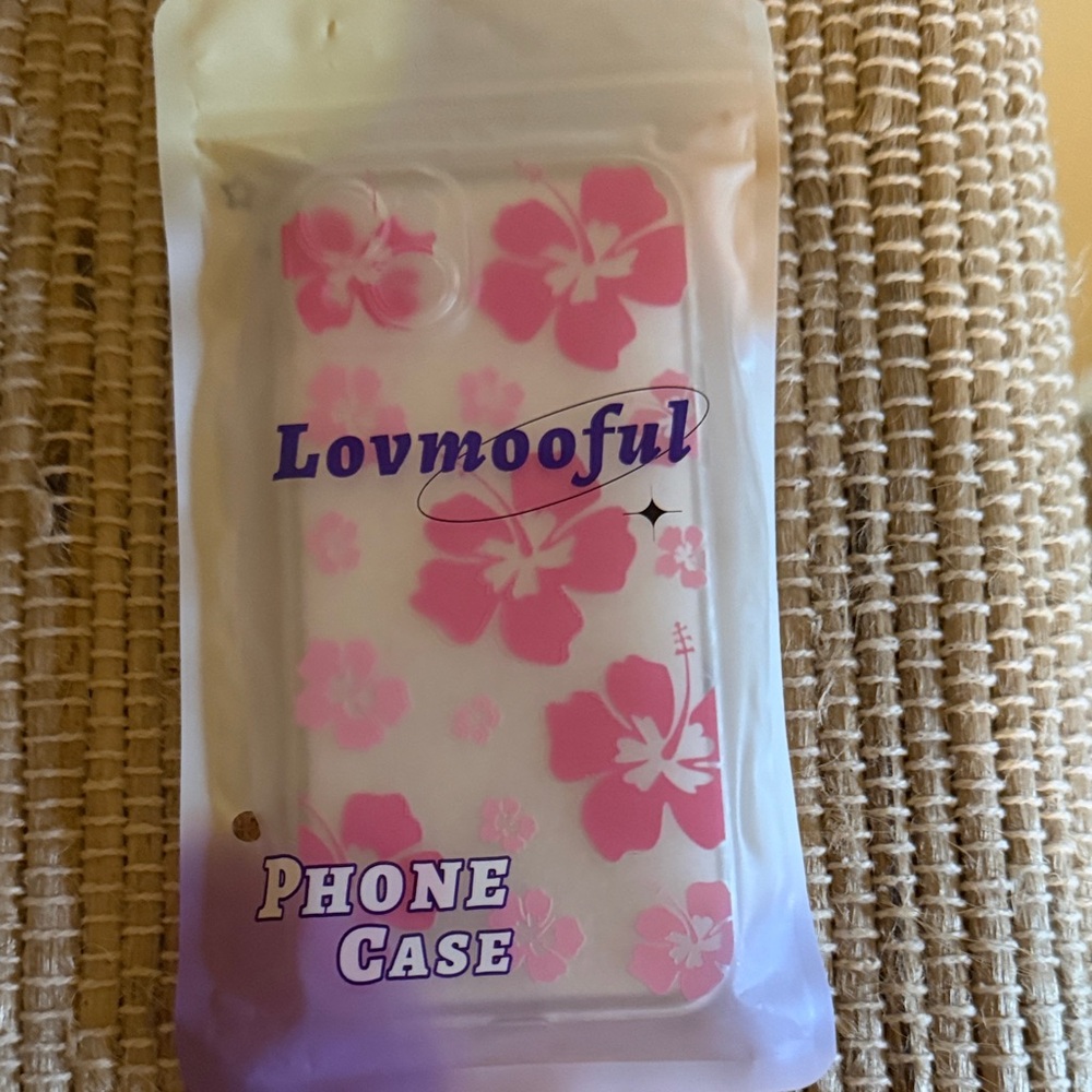 iPhone 15 Plus Pink Floral Phone Case